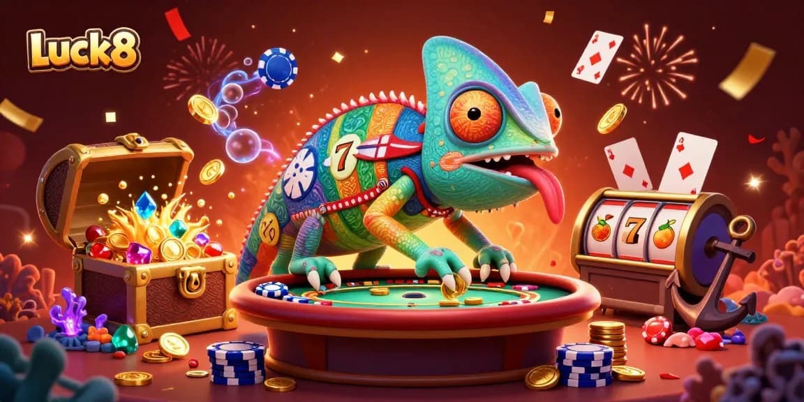 Luck8 highlights immersive casino experiences with vibrant characters and engaging game elements.