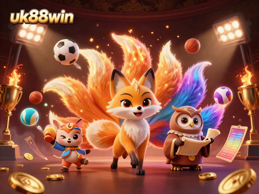 Experience the thrill of betting with uk88win, where colorful elements enhance excitement in a vibrant casino scene.