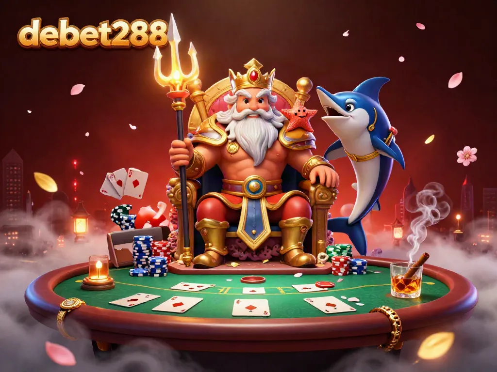 Experience high-stakes action in debet2868's vibrant poker scene with King Neptune and exciting gaming elements.