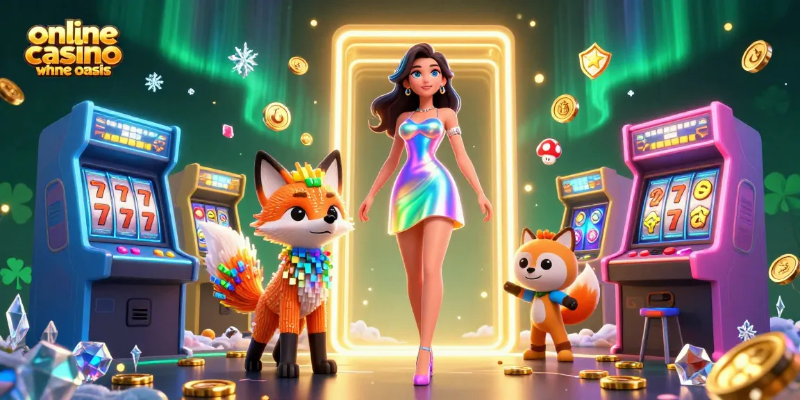 Play and win in an online casino ohne oasis with dynamic 3D characters and vibrant gaming elements.