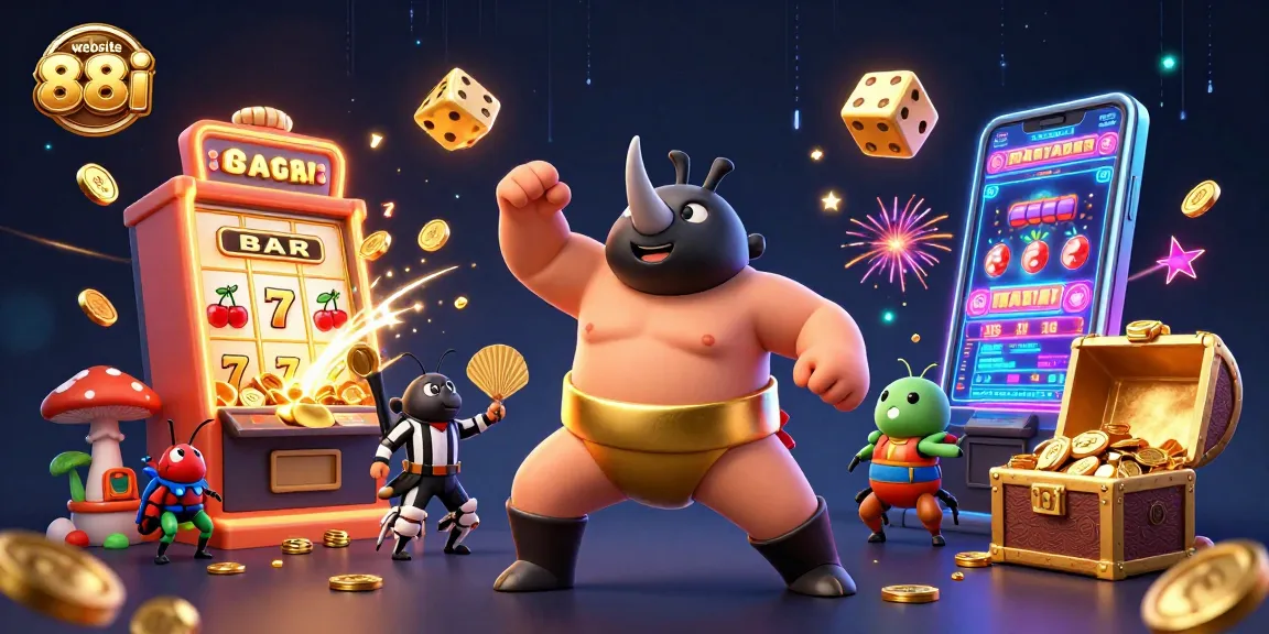 Experience the excitement of the website 88i with colorful casino games and vibrant characters.