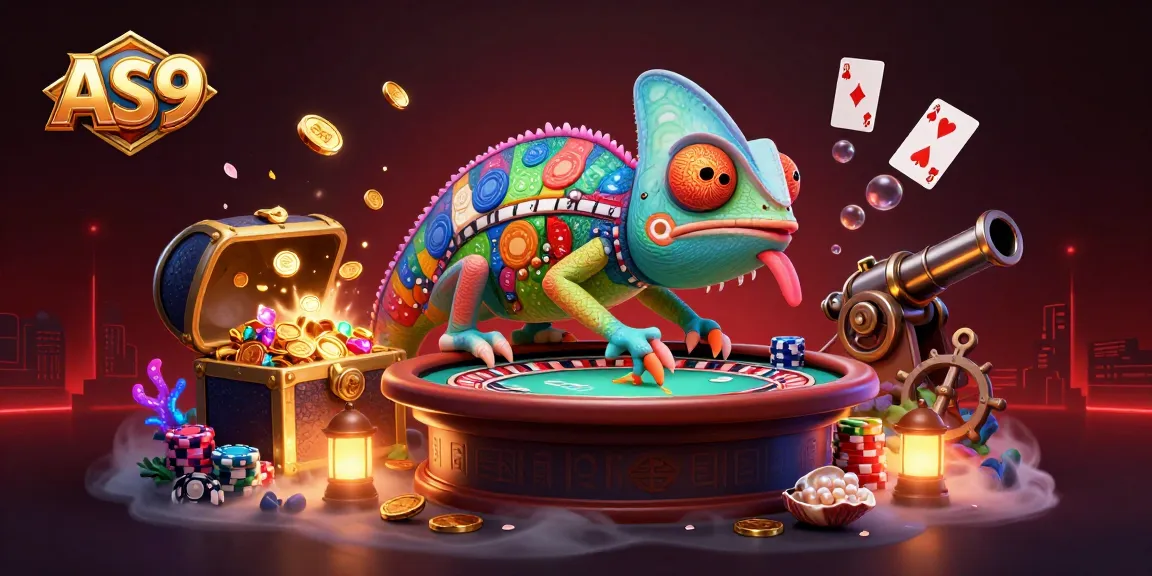 Experience exciting gameplay at AS9's vibrant casino filled with colorful gems and gold coins.