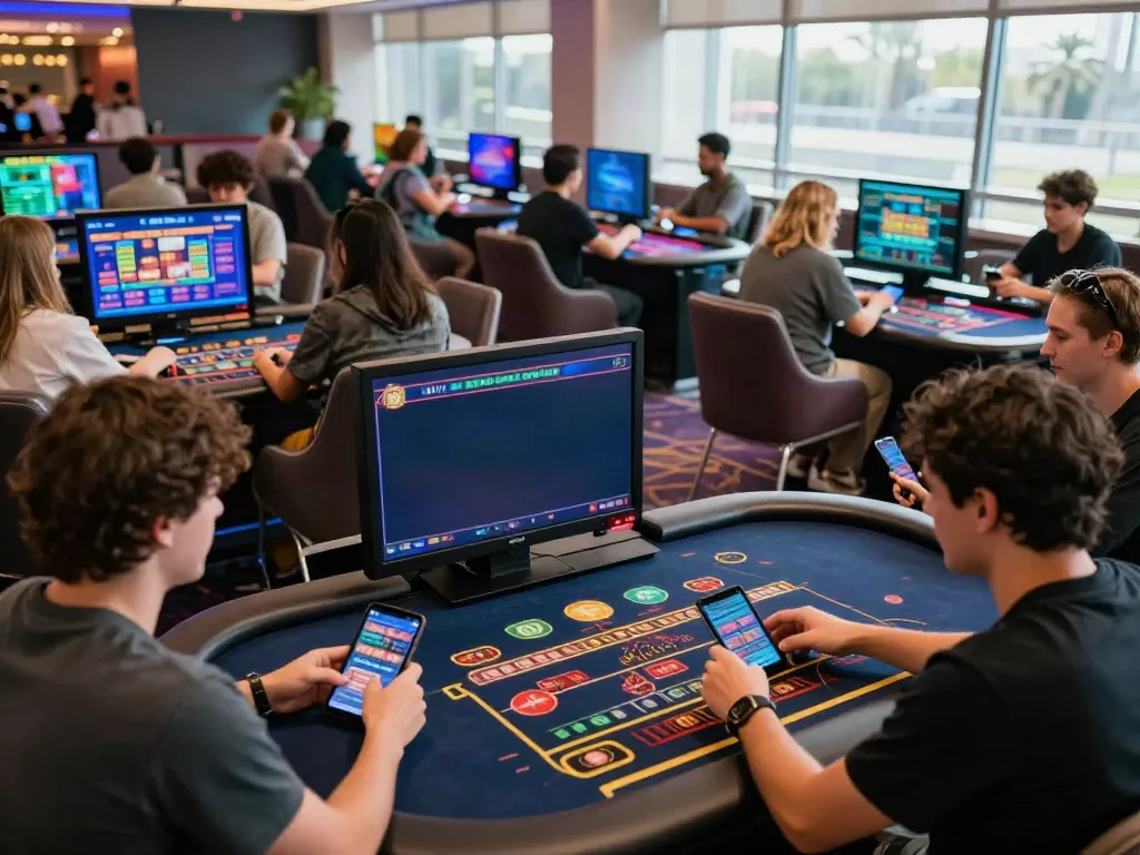 Exciting gaming scene at https://du88az.net/ with players enjoying online casino action.