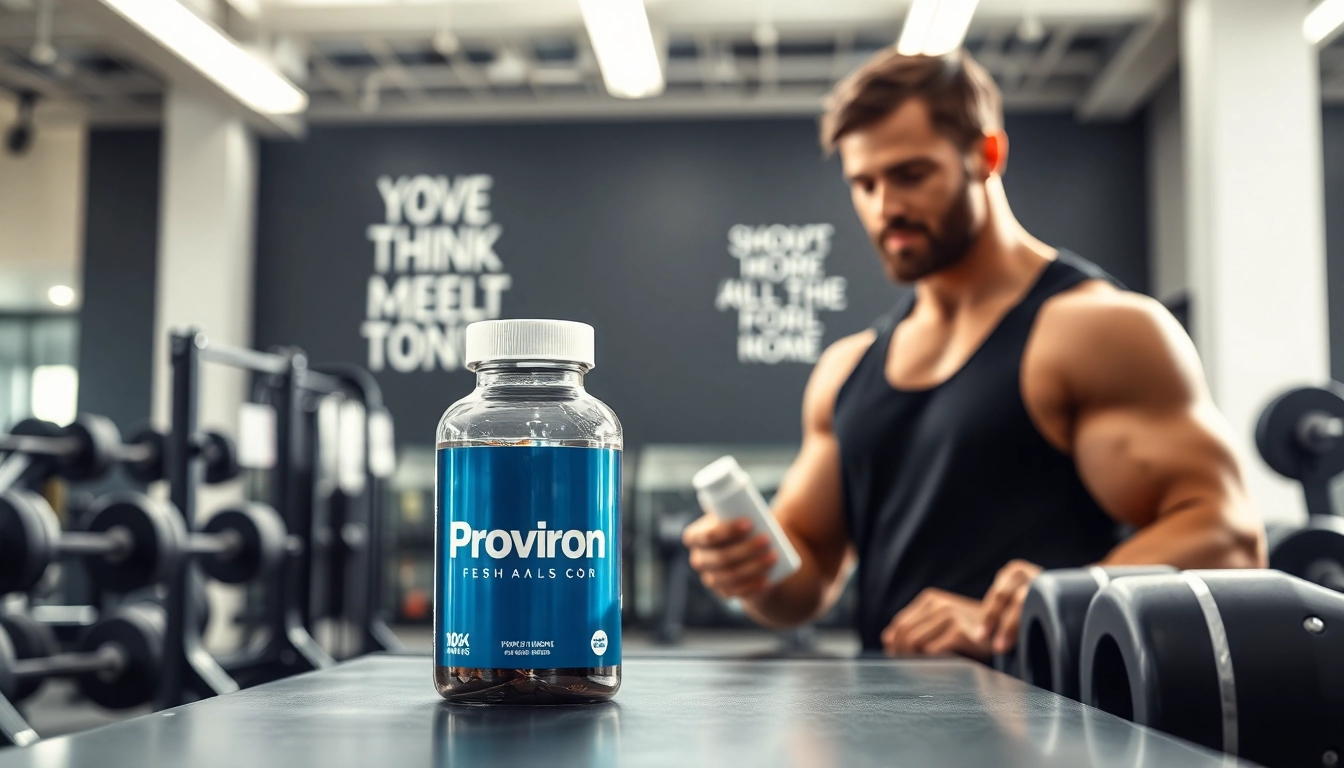 Proviron kaufen – Fitnessliebhaber kauft Proviron in einem modernen Gym.