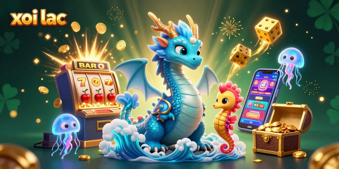 Experience xoi lac live with vibrant slot machines, dynamic characters, and exciting gameplay elements in this stunning casino illustration.