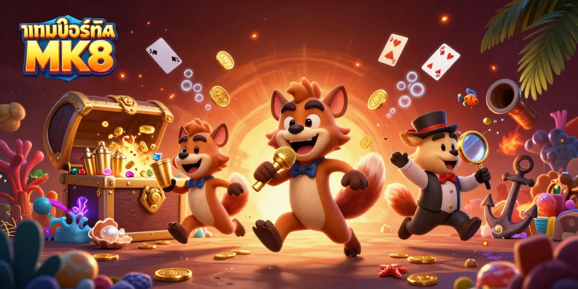 Engage in thrilling gaming action with เกมพอร์ทัล MK8 at a lively comedy casino.