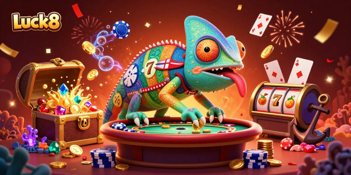 Luck8 highlights immersive casino experiences with vibrant characters and engaging game elements.
